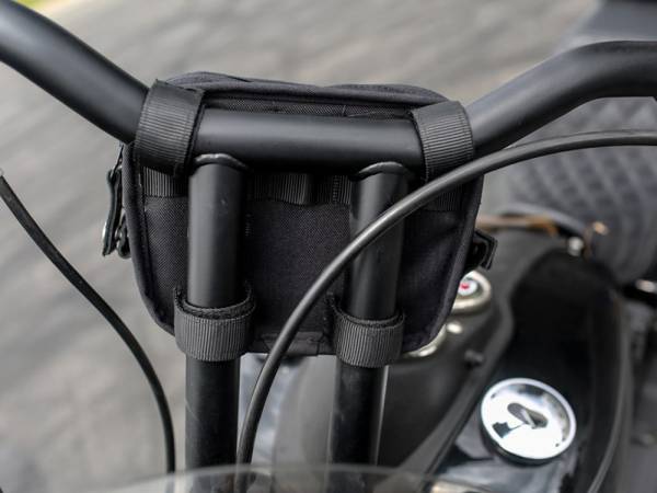 Handlebar Bag - Black Cordura. - Image 3