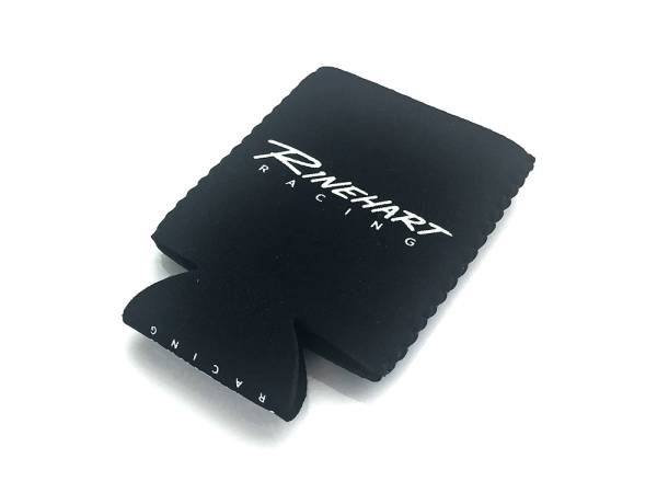 Rinehart Racing Coozie Black with White Imprint