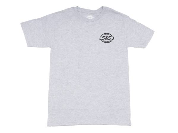 S&S Cycle Stroker Power Grey T-Shirt - X-Large. - Image 2