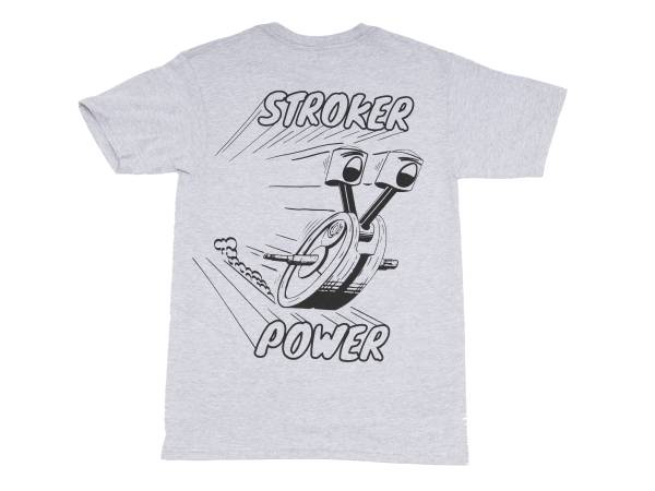 S&S Cycle Stroker Power Grey T-Shirt - Large.