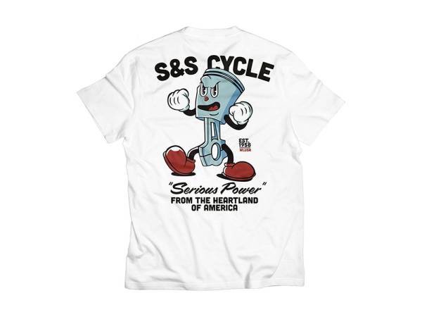 S&S Cycle White Heartland T-Shirt - X-Large