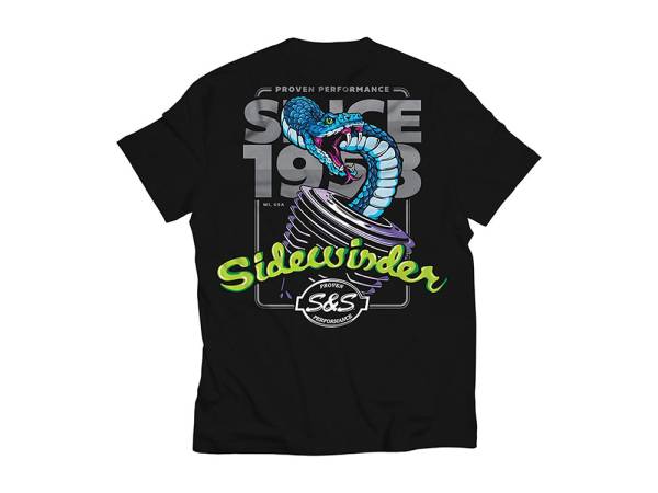 S&S Cycle Black Sidewinder T-Shirt - Large