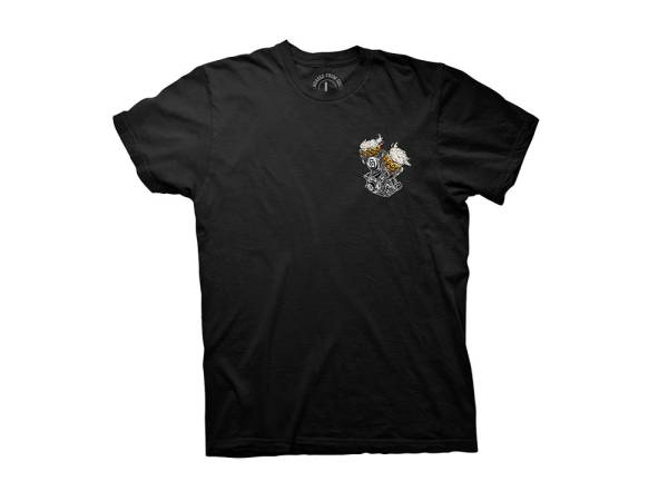 Crooked Clubhouse Black Beer Run 2 Short Sleeve Tee. Medium. - Image 2