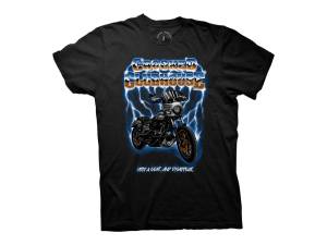 Crooked Clubhouse Black Drop A Gear Short Sleeve Tee. Large.