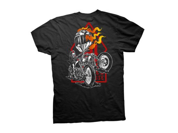 Crooked Clubhouse Black Easy Ride Short Sleeve Tee. X-Large.
