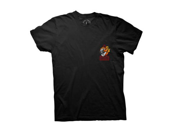 Crooked Clubhouse Black Easy Ride Short Sleeve Tee. X-Large. - Image 2