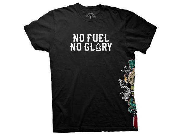 Crooked Clubhouse Black Gassed Short Sleeve Tee. Large.