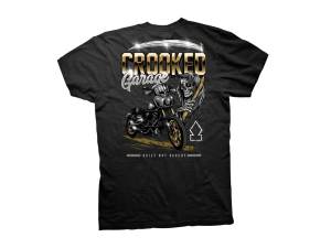 Crooked Clubhouse Black Gold Ripper Short Sleeve Tee. X-Large.