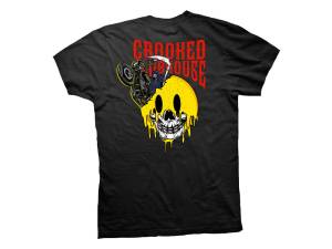 Crooked Clubhouse Black Grim Reaper Short Sleeve Tee. Medium.