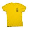 Crooked Clubhouse Yellow Happy Short Sleeve Tee. Large. - Image 2
