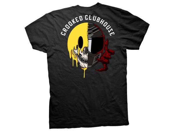 Crooked Clubhouse Black Have A Nice Ride 2 Short Sleeve Tee. X-Large. - Image 2