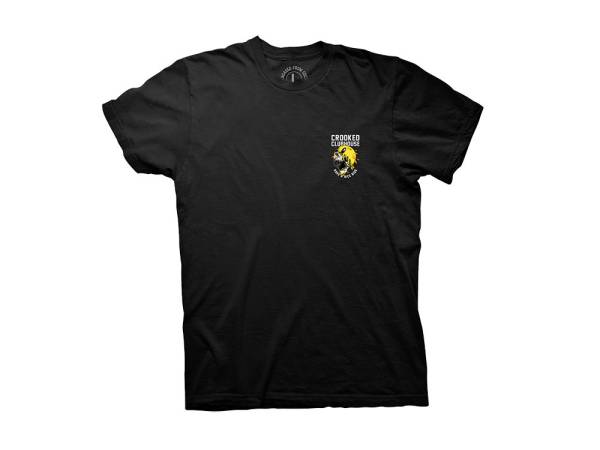 Crooked Clubhouse Black Have A Nice Ride 3 Short Sleeve Tee. Large. - Image 2