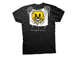 Crooked Clubhouse Black No Fuel No Glory Short Sleeve Tee. Large.