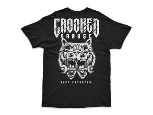 Crooked Clubhouse Predator Short Sleeve Tee. Medium.
