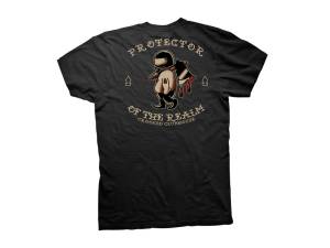 Crooked Clubhouse Black Protector Short Sleeve Tee. Large.