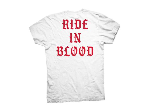 Crooked Clubhouse Ride In Blood Short Sleeve Tee. Large. - Image 2