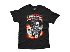 Crooked Clubhouse Ring Of Fire Short Sleeve Tee. Large.