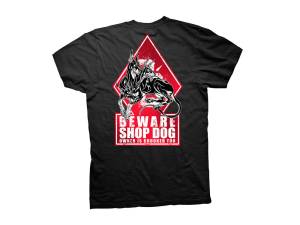 Crooked Clubhouse Black Shop Dog Short Sleeve Tee. Large.
