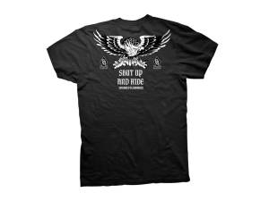 Crooked Clubhouse Shut Up And Ride 3 Short Sleeve Tee. Medium.