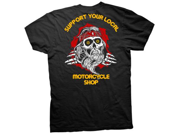 Crooked Clubhouse Black Support Short Sleeve Tee. X-Large. - Image 2