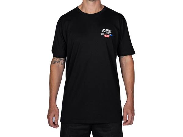 Death Collective Rollies Australia Day T-Shirt - Black. Large - Image 2