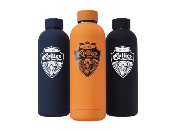 Black Rollies Stainless Steel Double Wall Water Bottle - 500ml - Image 2