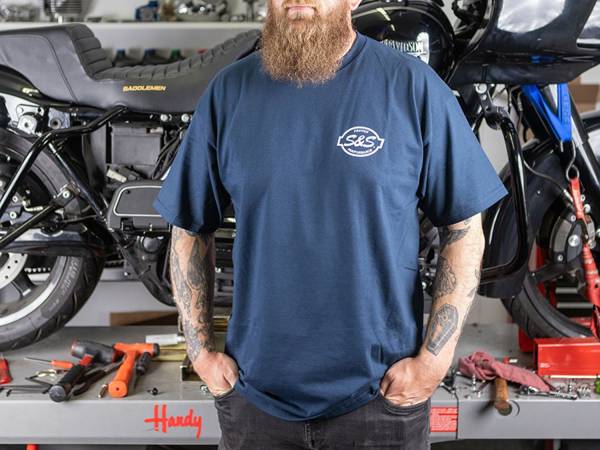 Wrench Ride Repeat Navy Shovel Head T-Shirt - Medium - Image 2