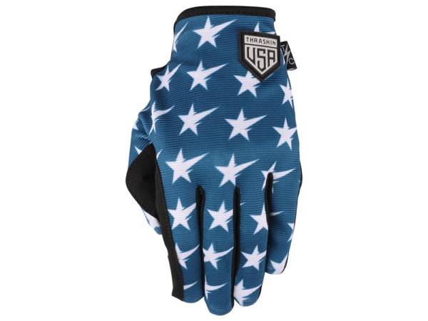 Red & Blue, Stars & Bolts Stealth Gloves - Size Small - Image 3