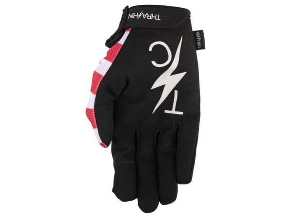 Red & Blue, Stars & Bolts Stealth Gloves - Size Small - Image 4