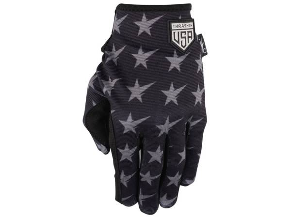 Black & Grey, Stars & Bolts Stealth Gloves - Size 2X-Large - Image 3