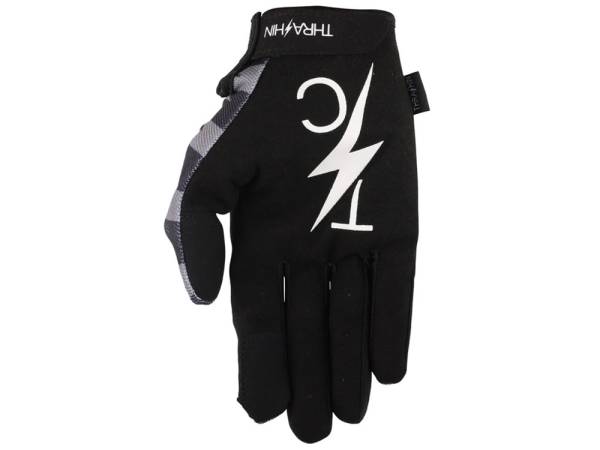 Black & Grey, Stars & Bolts Stealth Gloves - Size 2X-Large - Image 4