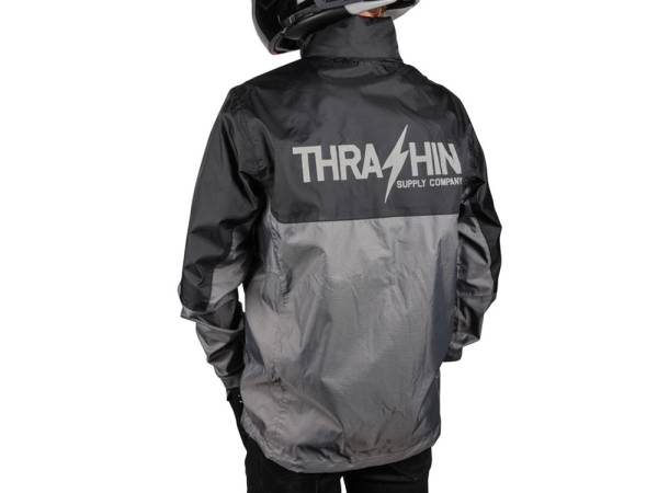 Medium Mission Rain Jacket V2 - Black & Grey - Image 2