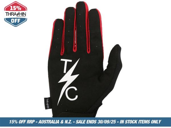Black & Red Stealth Gloves - Size X-Large. - Image 2