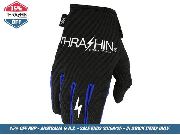 Black & Blue Stealth Gloves - Size Small.