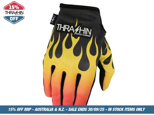 Hot Rode Flame Stealth Gloves - Size 2X-Large.