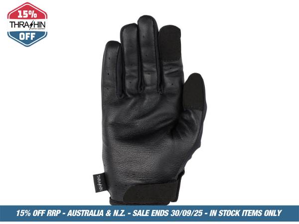 Black Stealth Windbreaker Gloves - Size Medium - Image 3
