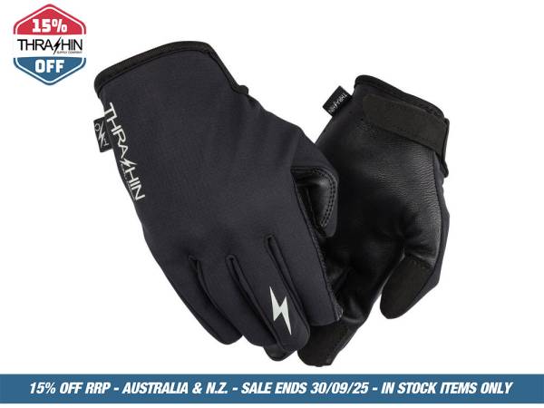 Black Stealth Windbreaker Gloves - Size 2X-Large