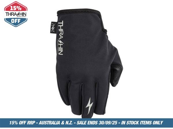 Black Stealth Windbreaker Gloves - Size 2X-Large - Image 2