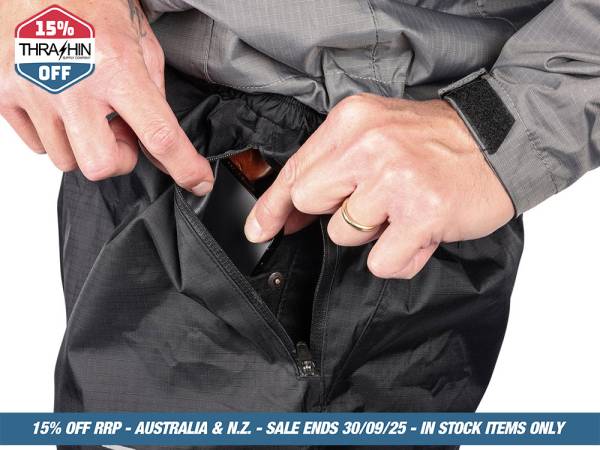 2X-Large/3X-Large, Mission Waterproof Rain Pants - Black - Image 2