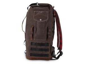 Sissy Bar Backpack - Dark Oak Wet Waxed.