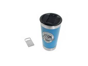 20oz Double Walled Stainless Steel Beer Cup or Coffee Cup - Blue