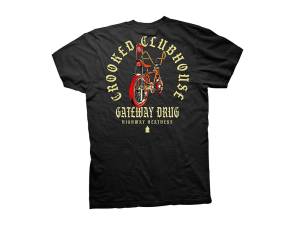Crooked Clubhouse Black Gateway Short Sleeve Tee. X-Large.