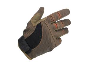 Brown & Orange Moto Gloves