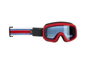 Biltwell Overland 2.0 Goggles - Racer Red, White & Blue - Biltwell Helmets