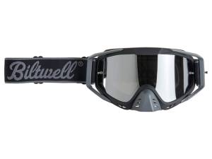 Biltwell Ridgeline Goggles - Script Grey - Biltwell Helmets