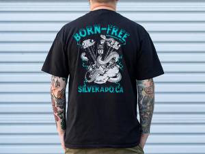 Born Free Snake Knuckle Black T-Shirt