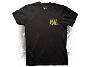 Crooked Clubhouse Black Beer Run Short Sleeve Tee
