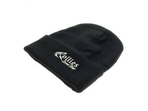Rollies Beanie with Traditional Logo - Black - Rollies Speed Shop
