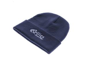 Rollies Beanie with Traditional Logo - Navy - Rollies Speed Shop