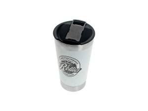 20oz Double Walled Stainless Steel Beer Cup or Coffee Cup - White - Rollies Speed Shop